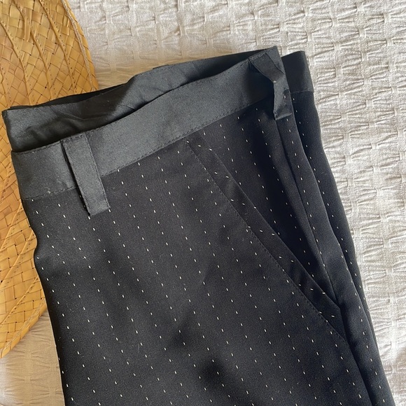 Black flared pants with pin stripes - Picture 4 of 7